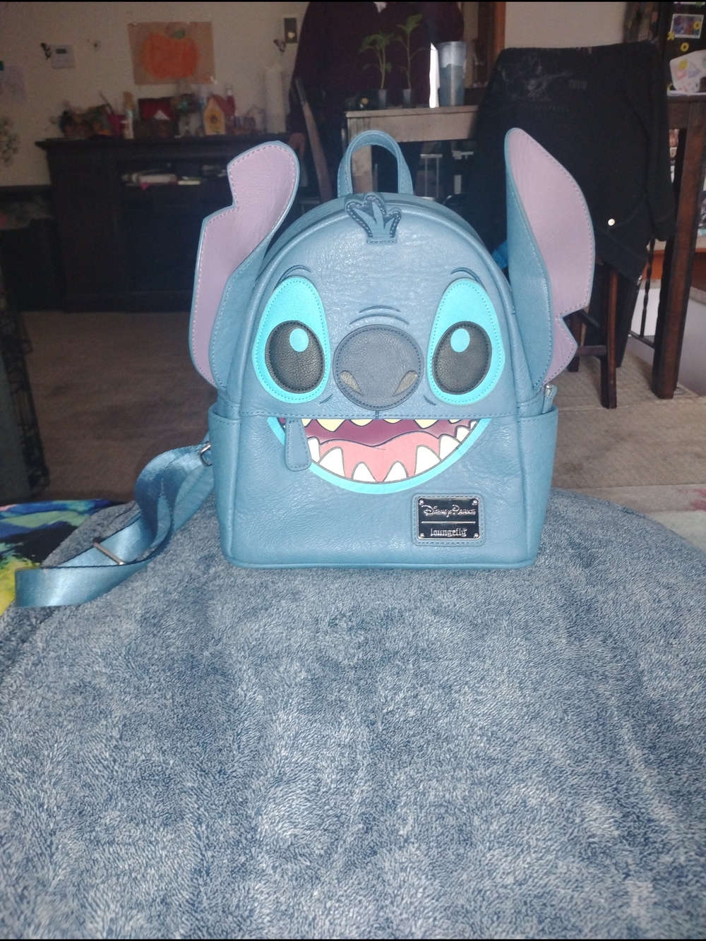 Genuine Leather Stitch Mini Backpack